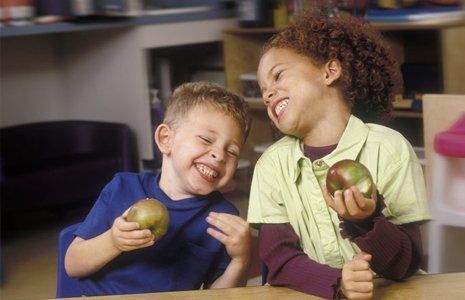kids enjoying their fruit 