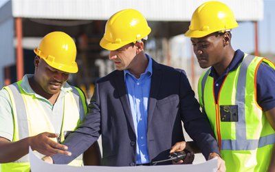 Architect and Construction Workers Architect and Construction Workers