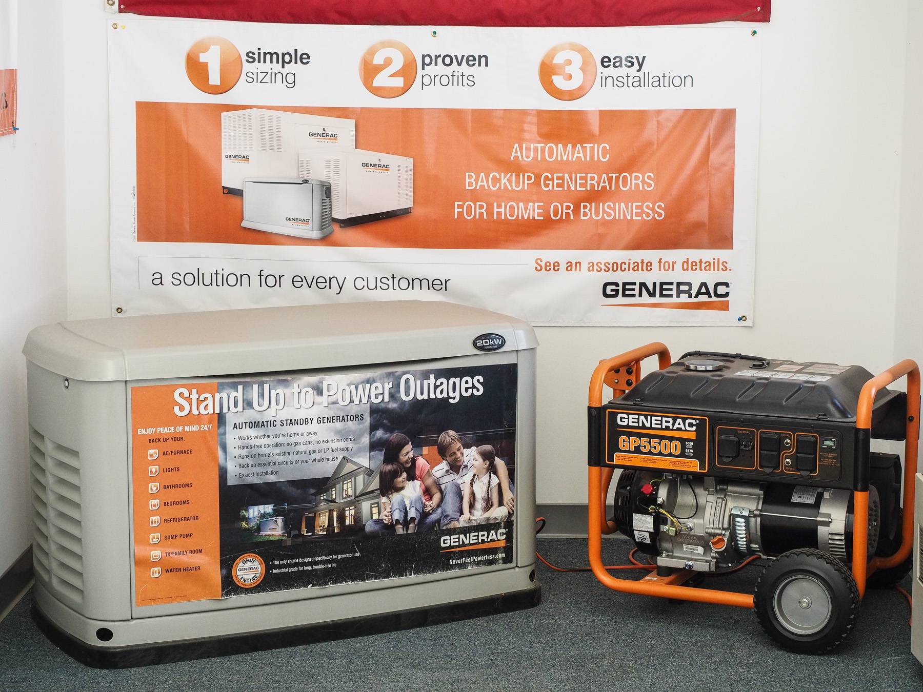 GENERAC portable generators