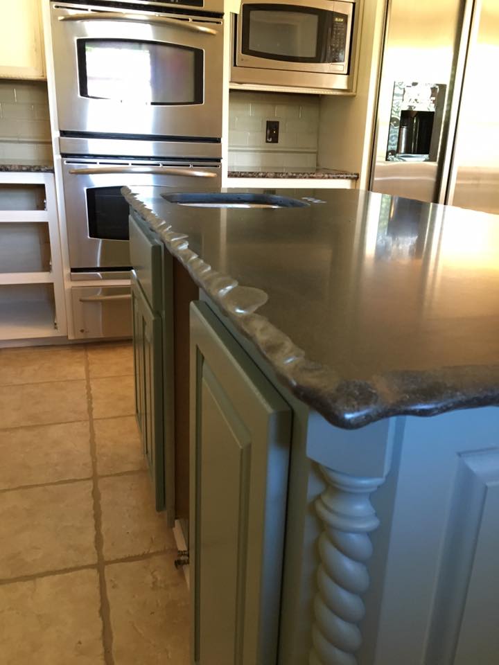 kitchen counter rough edge