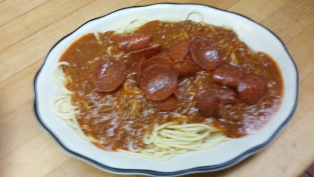 Spaghetti with Pepperoni - Food Services in Virginia Beach, VA