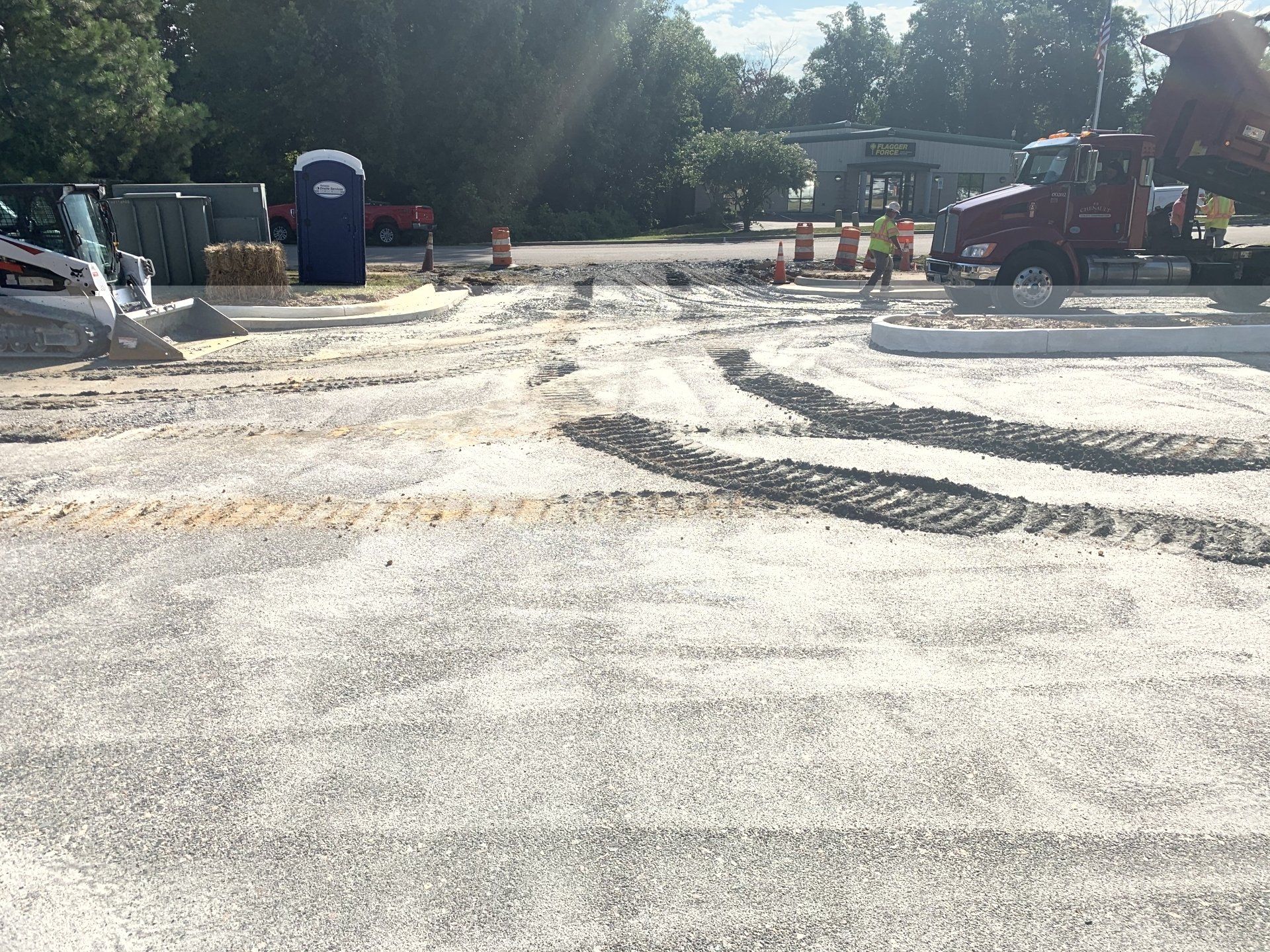 Before Renovating Parking Lot #6 — Chester, VA — ARW Contracting, Inc.