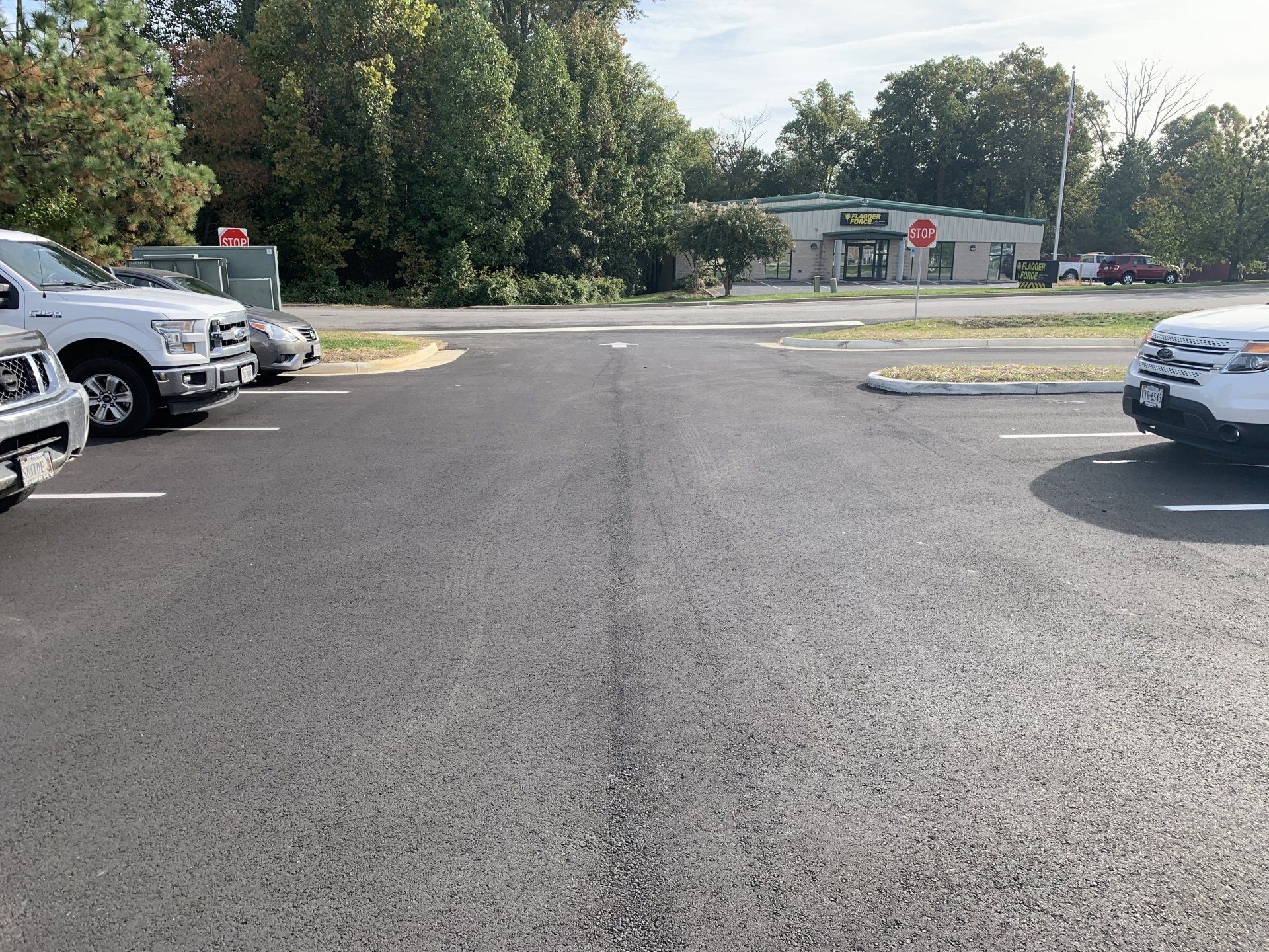 After Renovating Parking Lot #6 — Chester, VA — ARW Contracting, Inc.