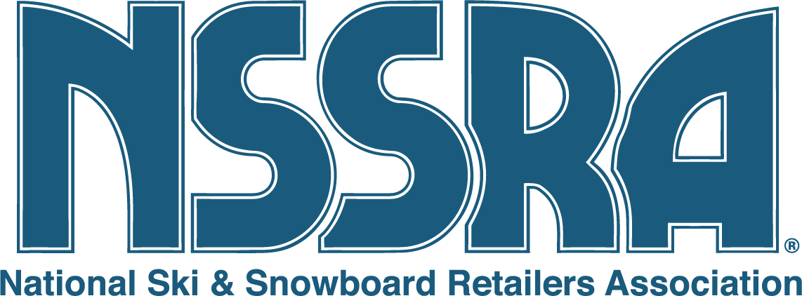 The logo for the national ski and snowboard retailers association