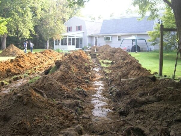 Septic Tanks — On Process Septic Installation Front View in Wrightstown, NJ