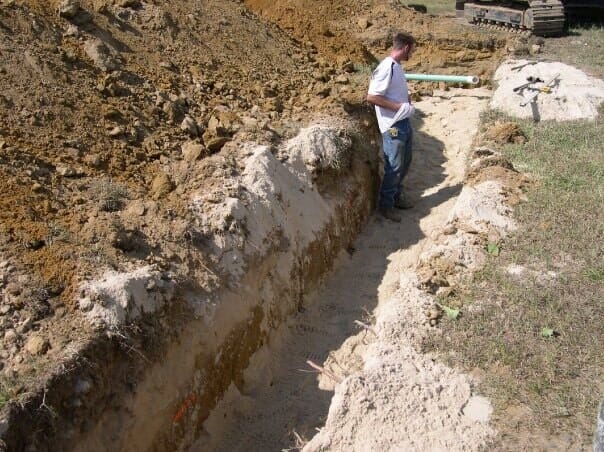 Professional Septic Contractor — Man Working in Wrightstown, NJ