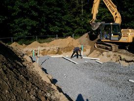 Septic Repair Service — Workers Working on Septic in Wrightstown, NJ