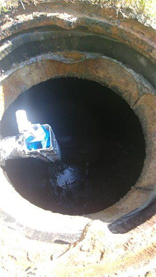 Septic Tanks — Effluent Filter Inside the Septic Tank in North Hanover, NJ