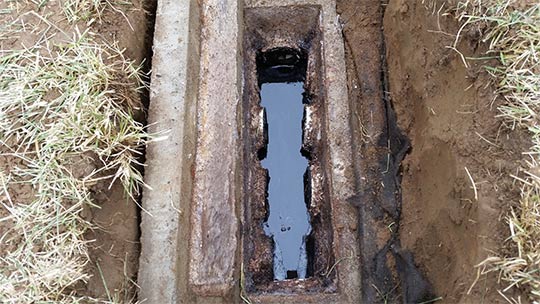 Septic Tank Toilet — Old Distribution Box in North Hanover, NJ