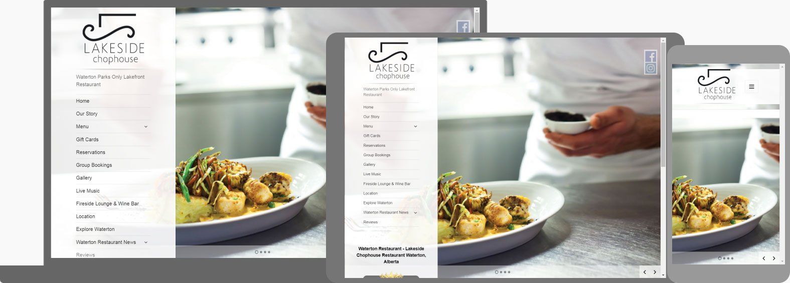 Website Design Portfolio - Lakeside Chophouse