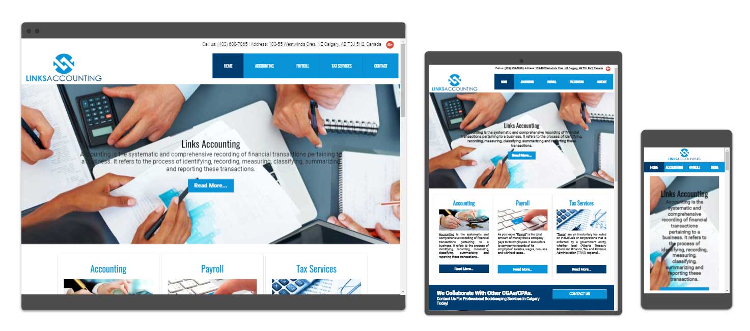 Website Design Portfolio - Links Accounting