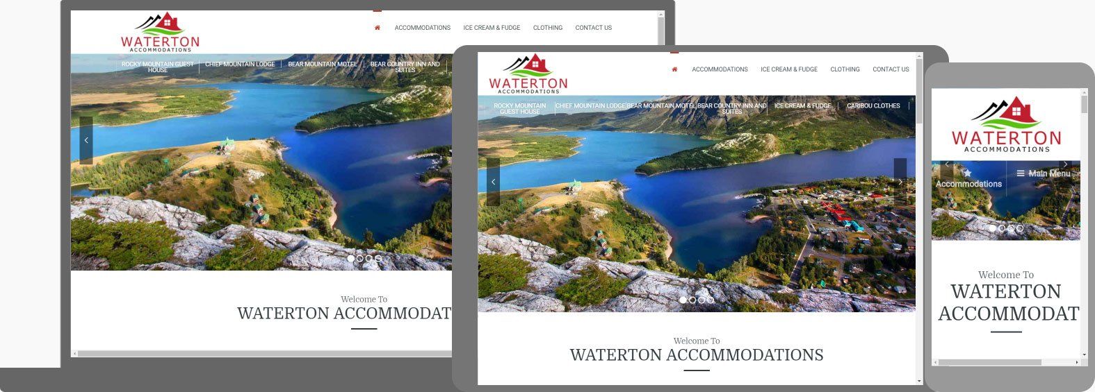 Hotel Website Design -  Waterton Accommodations
