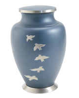 Blue Cremation Urn