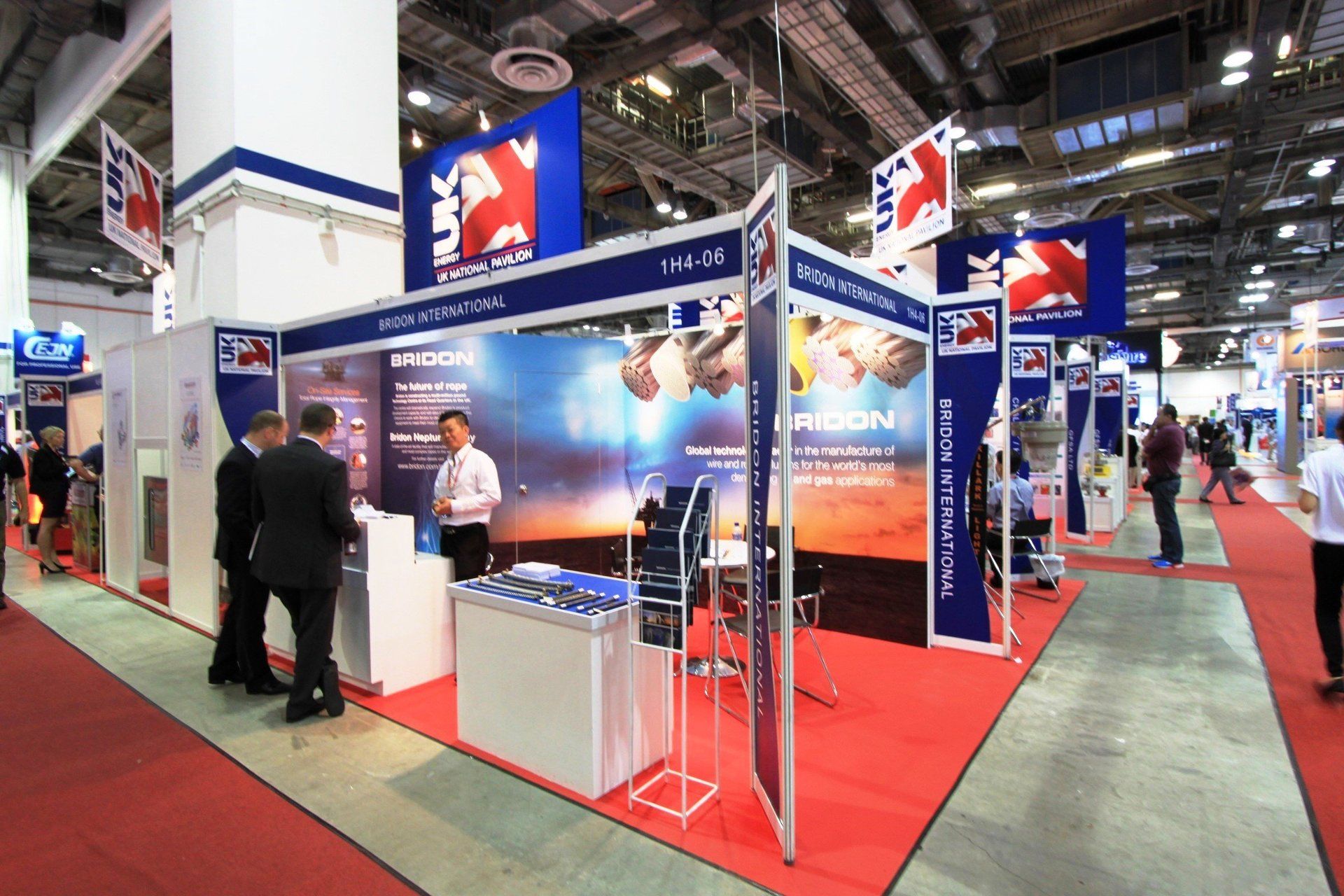 Bridon @ OSEA 2012. Booth designed and built by Essential Global Fairs.