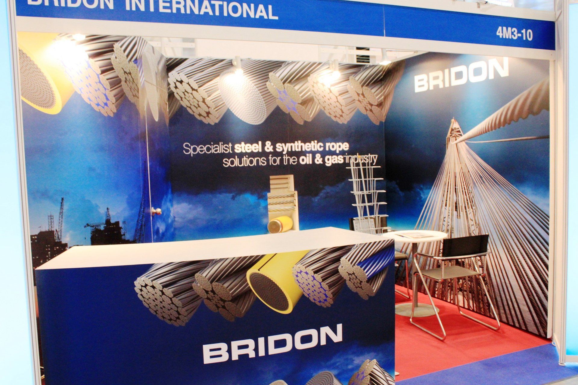 Bridon-Bekaert @ OSEA 2010. Booth designed and built by Essential Global Fairs.