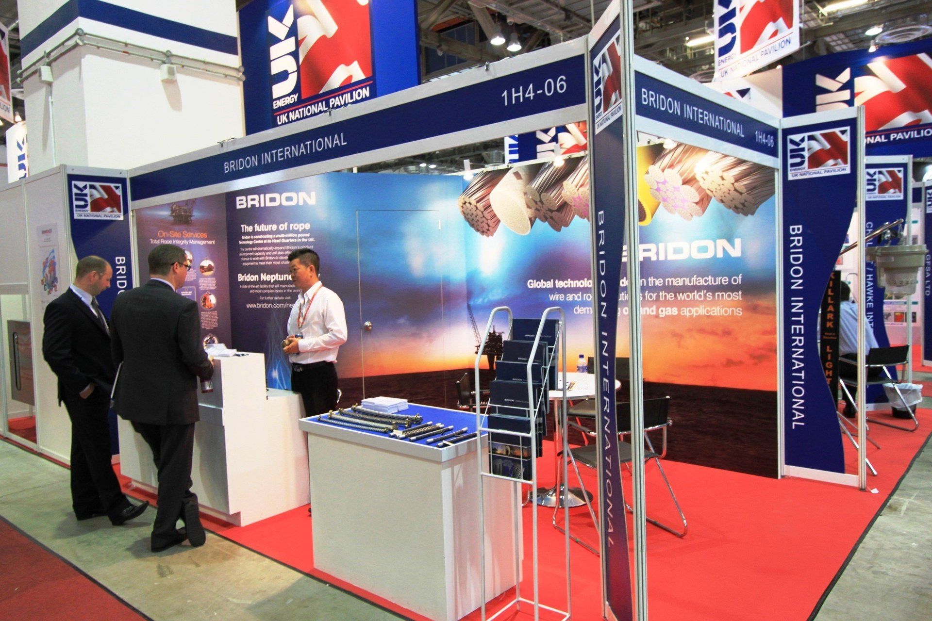 Bridon @ OSEA 2012. Booth designed and built by Essential Global Fairs.