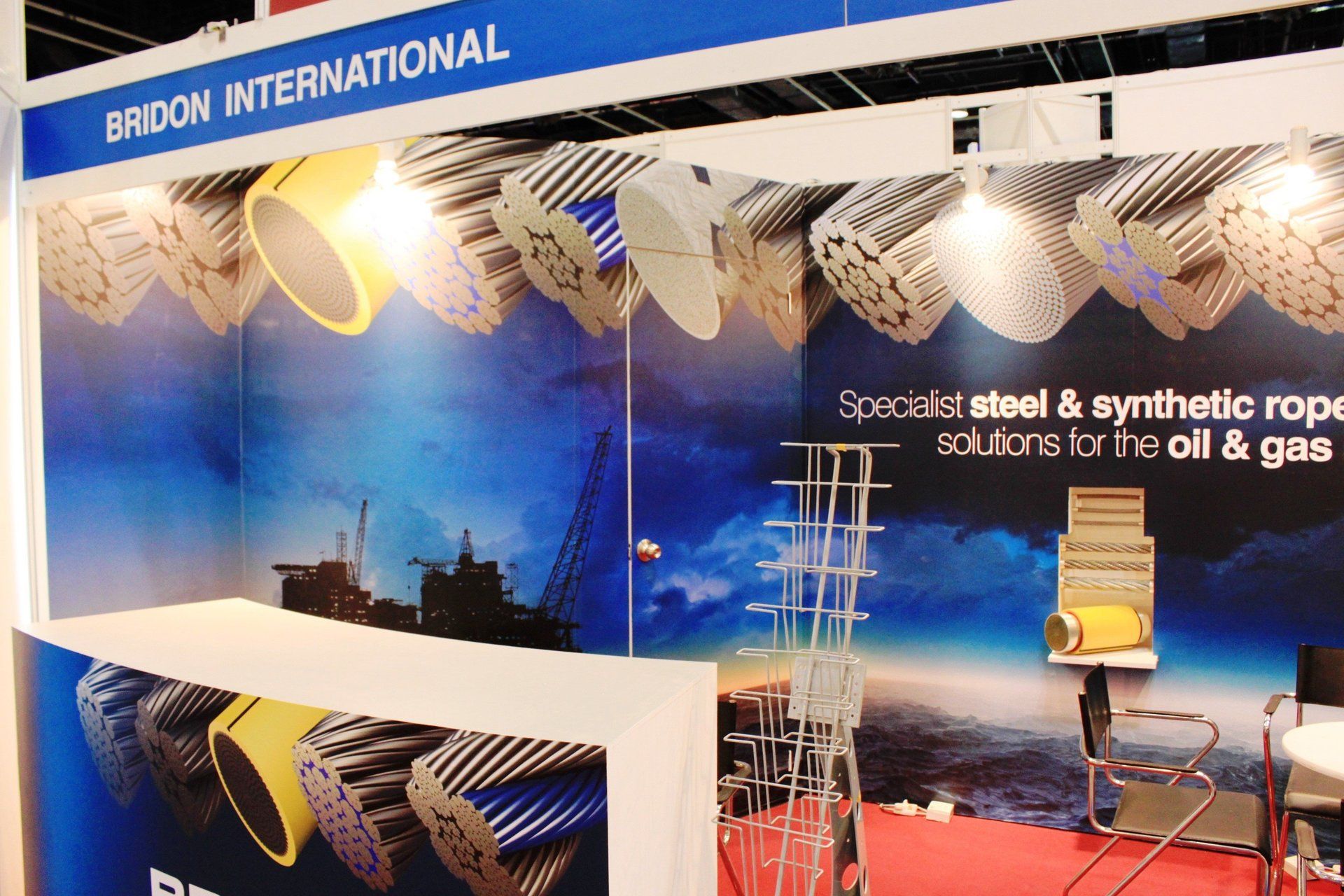 Bridon @ OSEA 2010. Booth designed and built by Essential Global Fairs.