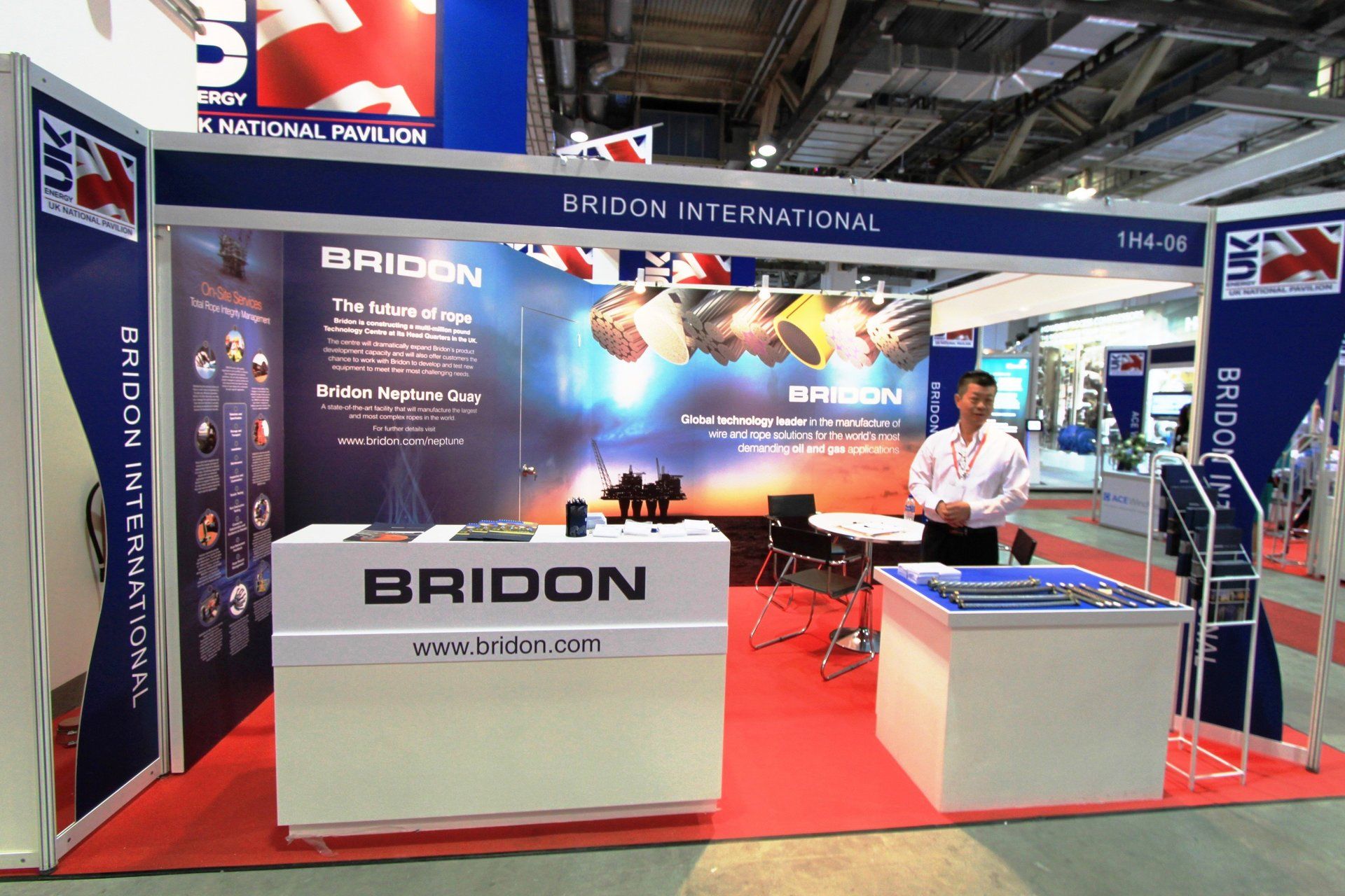 Bridon @ OSEA 2012. Booth designed and built by Essential Global Fairs.