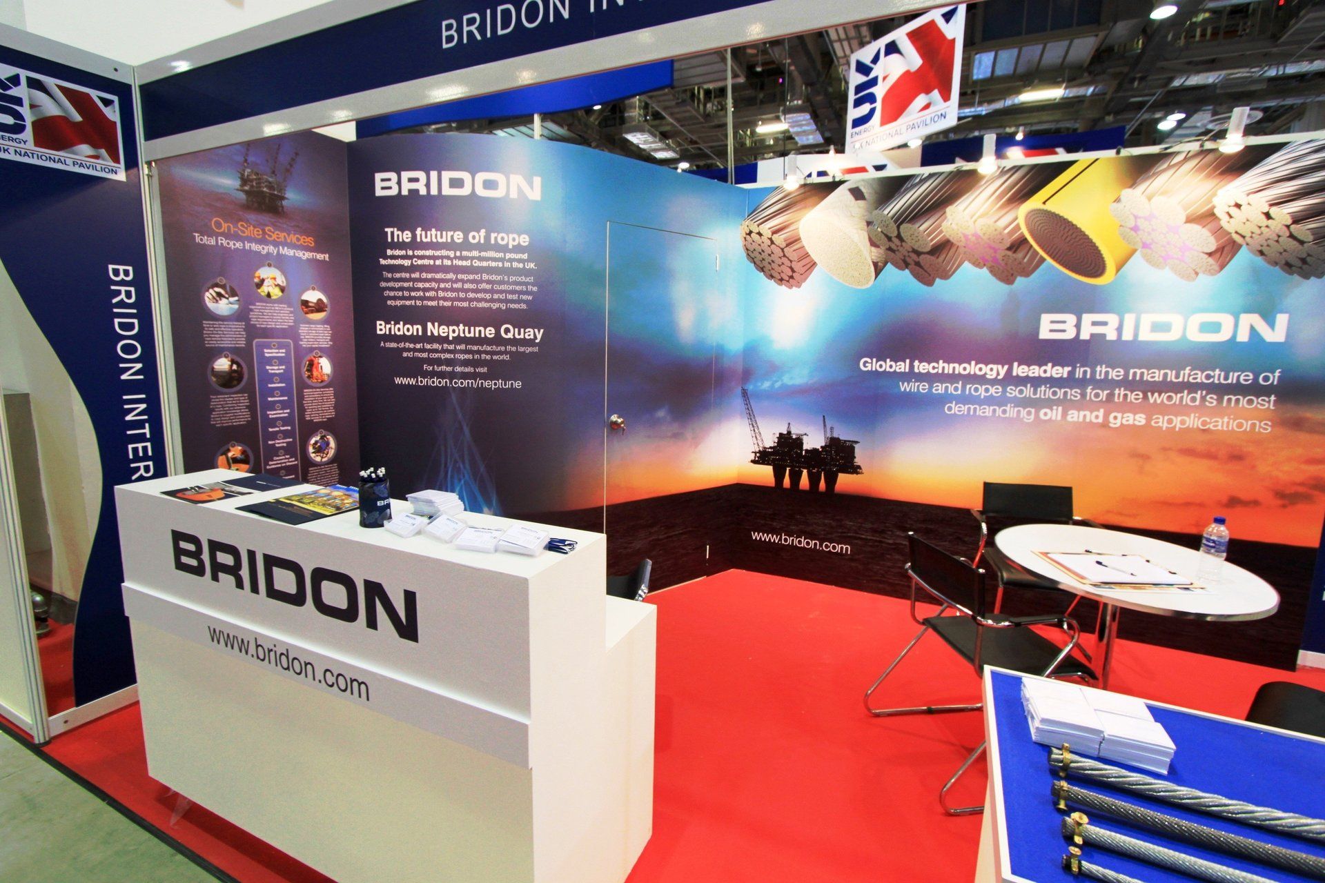 Bridon-Bekaert @ OSEA 2012. Booth designed and built by Essential Global Fairs.