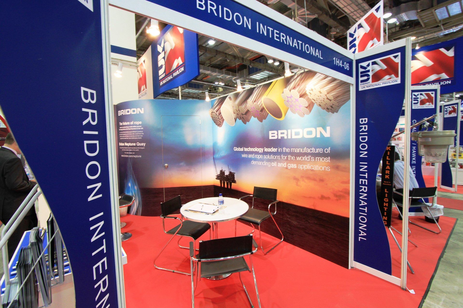 Bridon @ OSEA 2012. Booth designed and built by Essential Global Fairs.