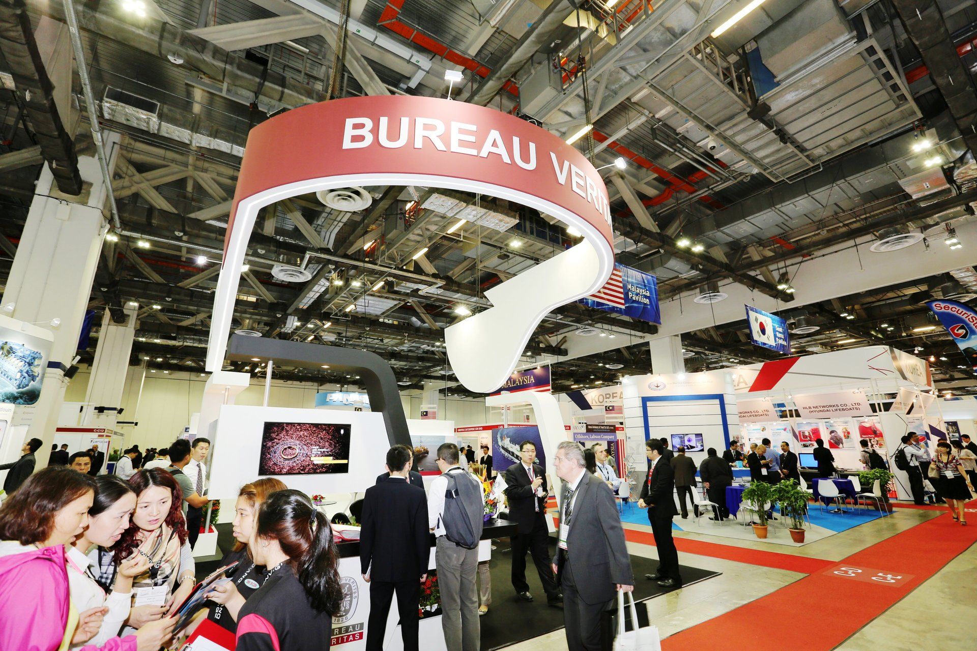 Bureau Veritas @ Asia Pacific Maritime 2016. Booth designed and built by Essential Global Fairs.