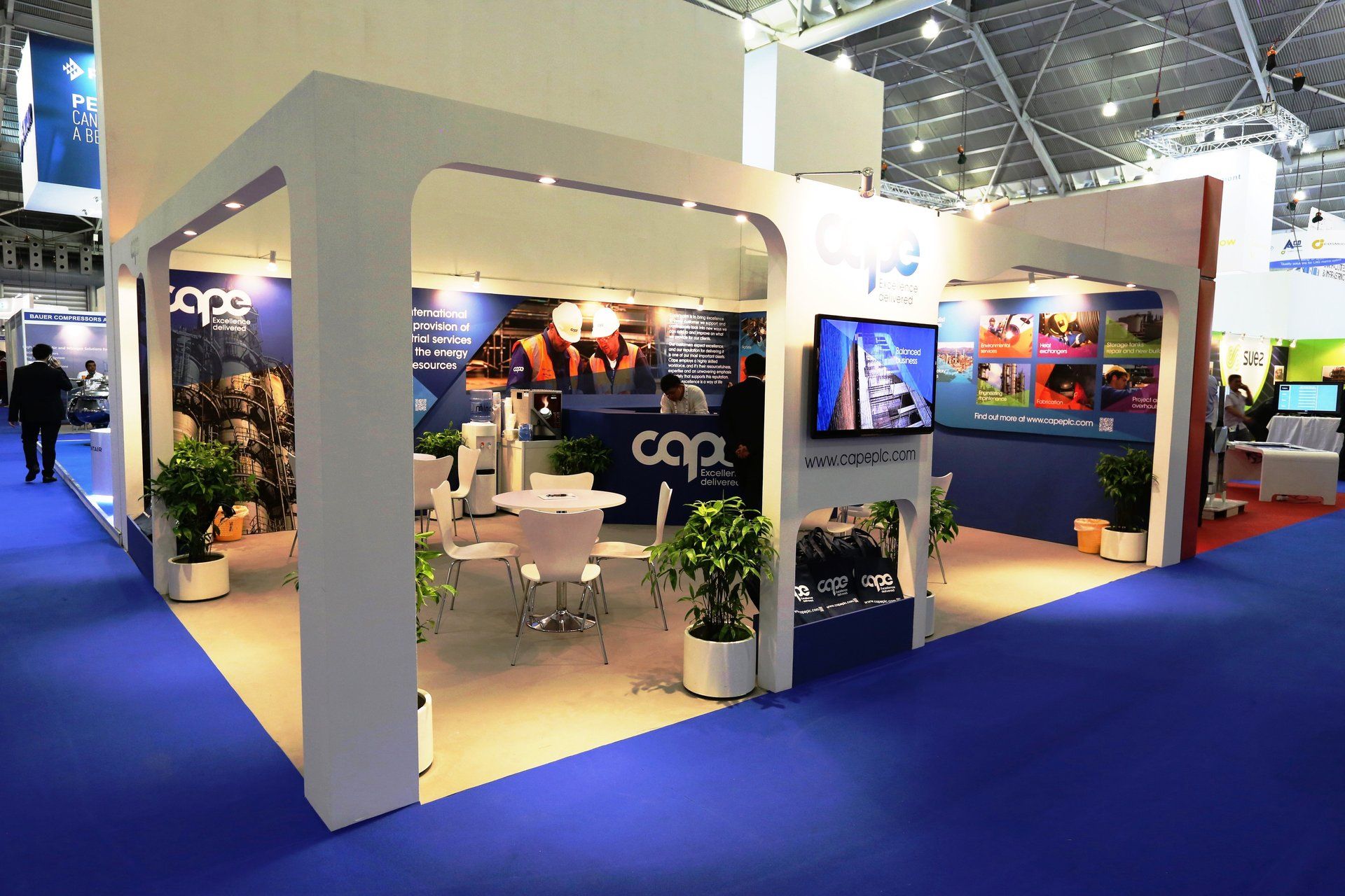 Cape PLC @ Gastech 2015. Booth designed and built by Essential Global Fairs.