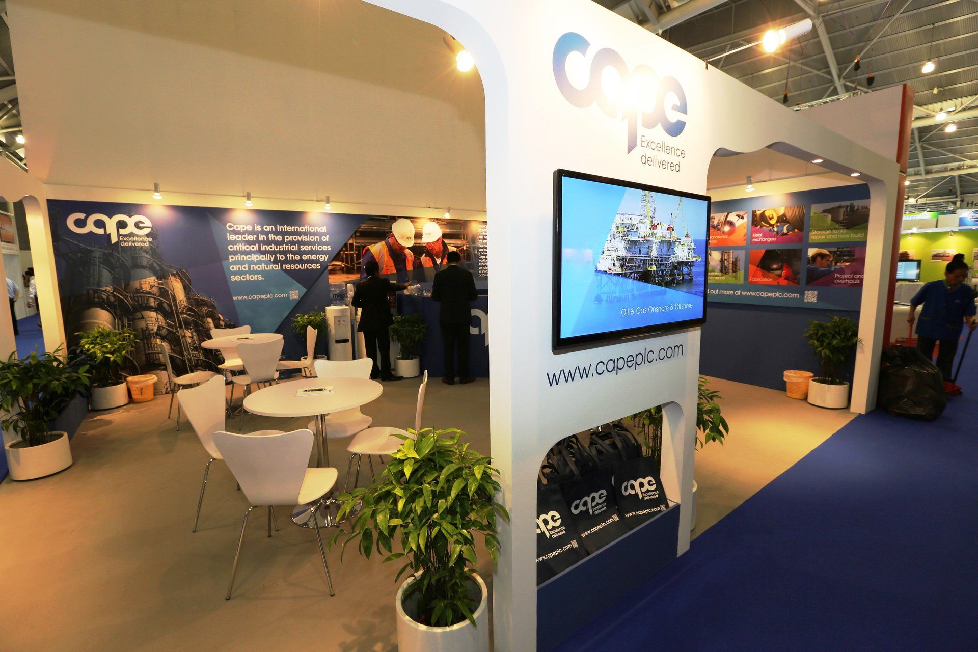 Cape @ Gastech 2015. Booth designed and built by Essential Global Fairs.