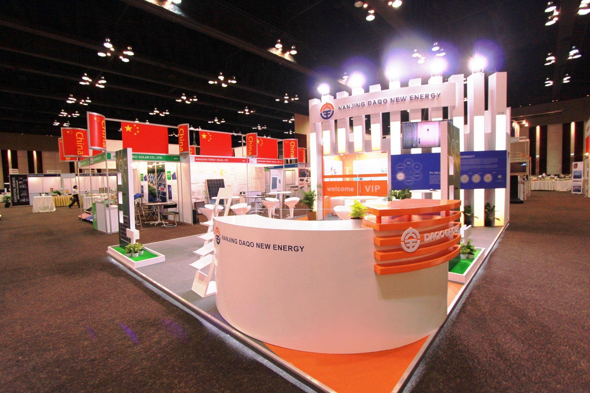 DAQO @ Carbon Forum Asia 2013. Booth designed and built by Essential Global Fairs.