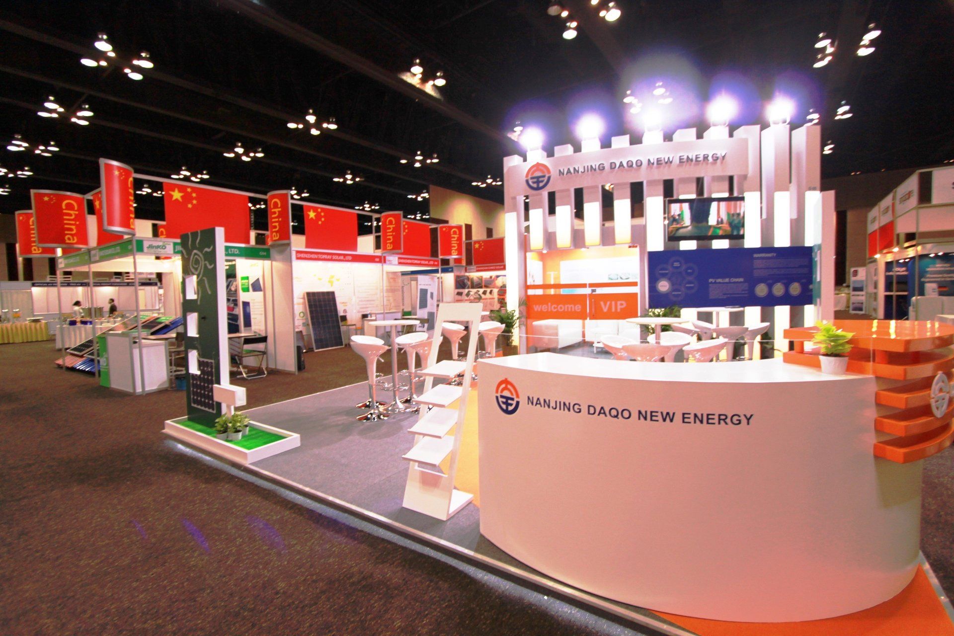 DAQO New Energy Corp @ Carbon Forum Asia 2013. Booth designed and built by Essential Global Fairs.