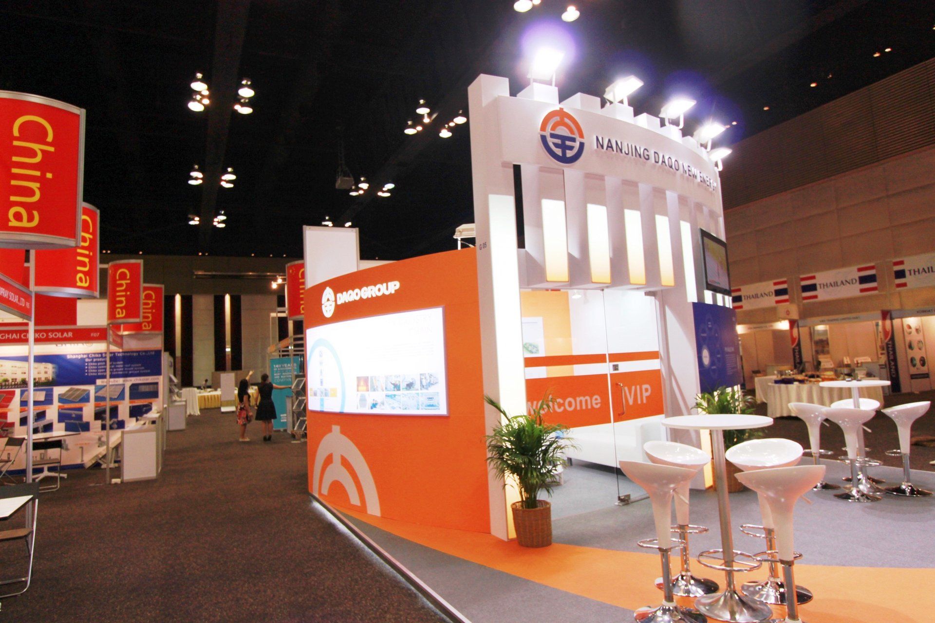DAQO New Energy Corp @ Carbon Forum Asia 2013. Booth designed and built by Essential Global Fairs.