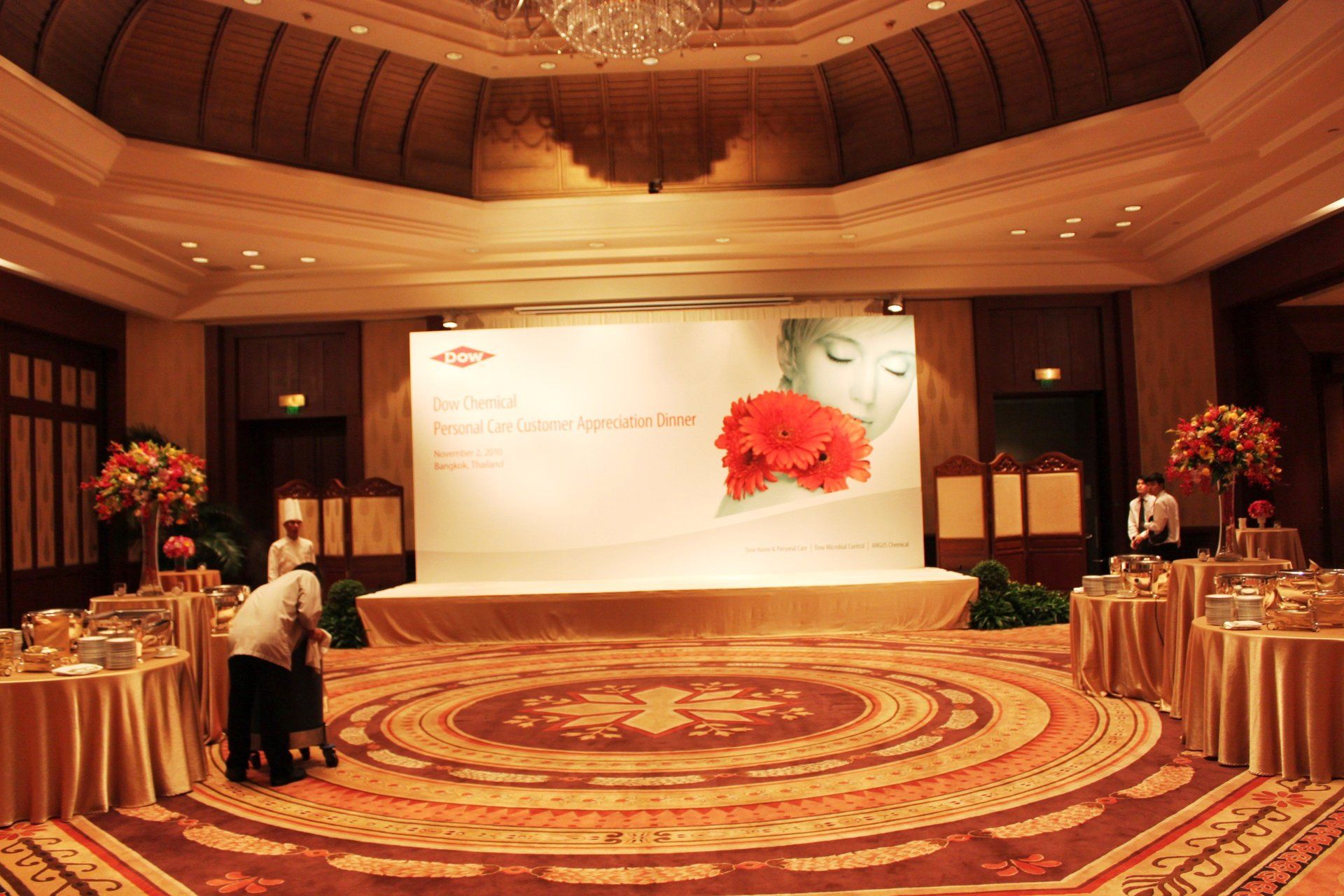 Dow Chemical @ Customer Appreciation Dinner. Designed and built by Essential Global Fairs.