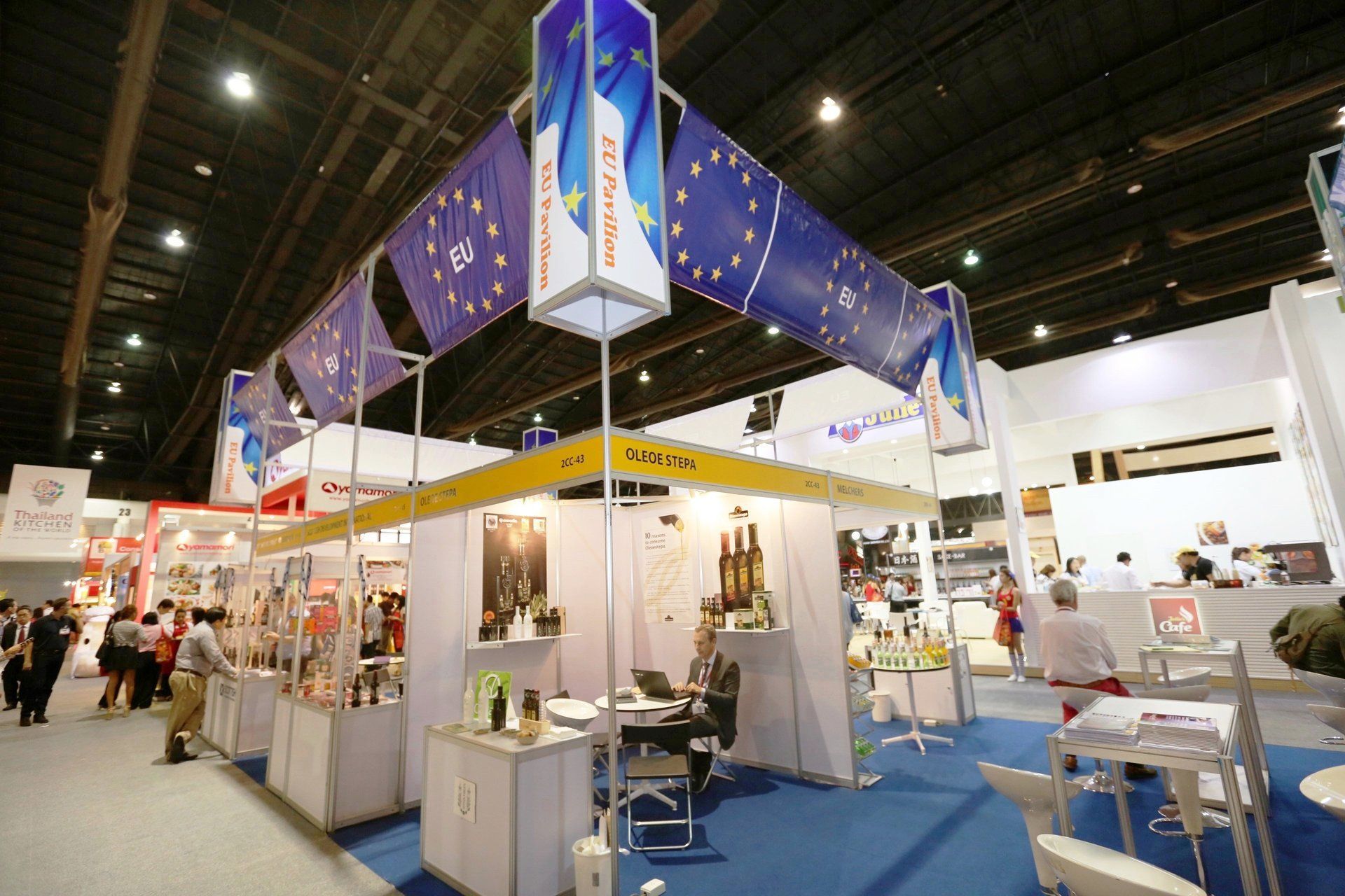 EU Pavilion @ Thaifex 2014. Booth designed and built by Essential Global Fairs.