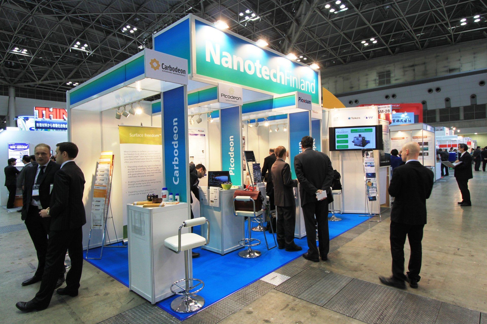 Finland Pavilion @ Nano Tech 2013. Booth designed and built by Essential Global Fairs.