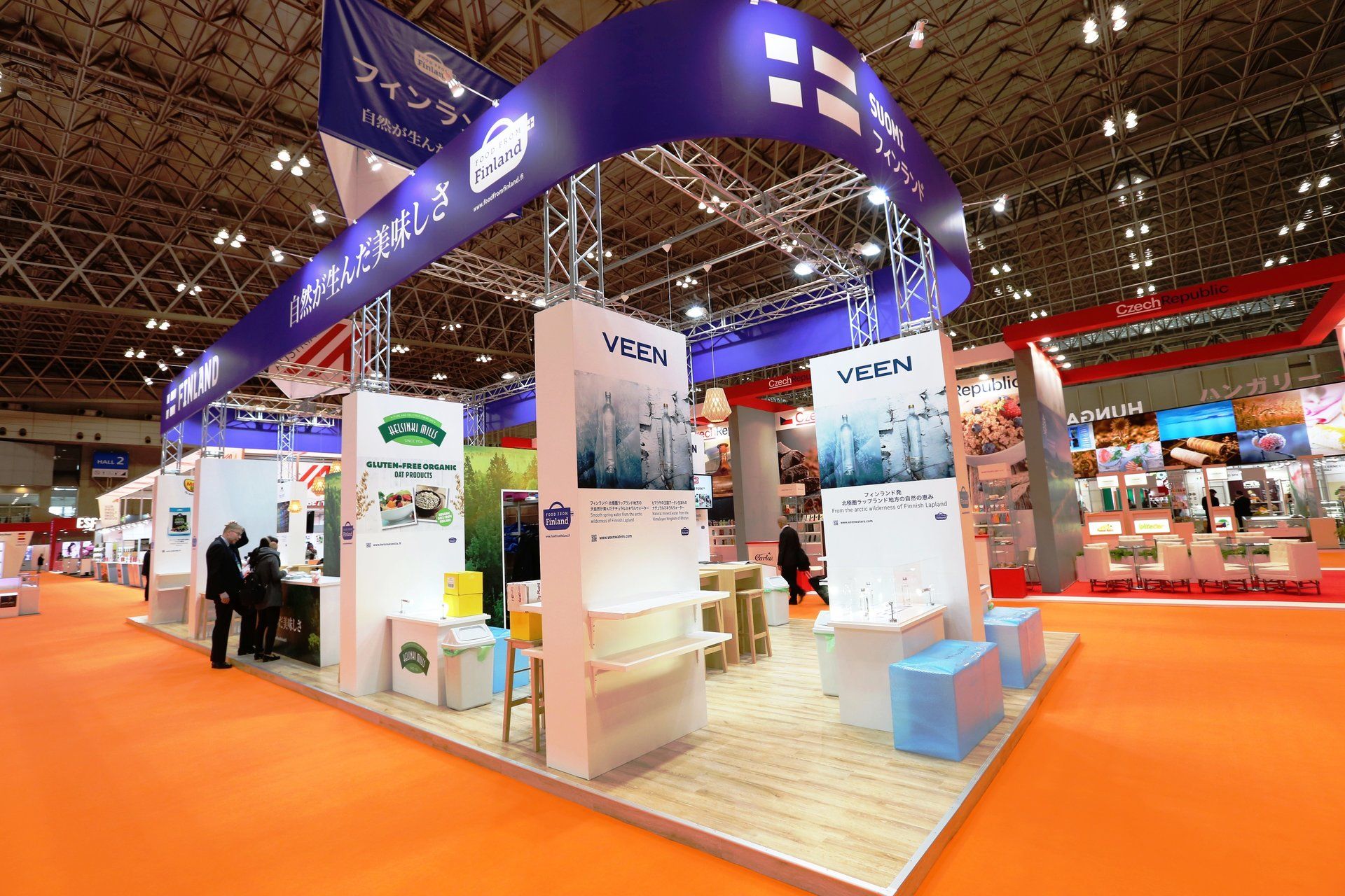 Finland Pavilion @ Foodex Japan 2017. Booth designed and built by Essential Global Fairs.