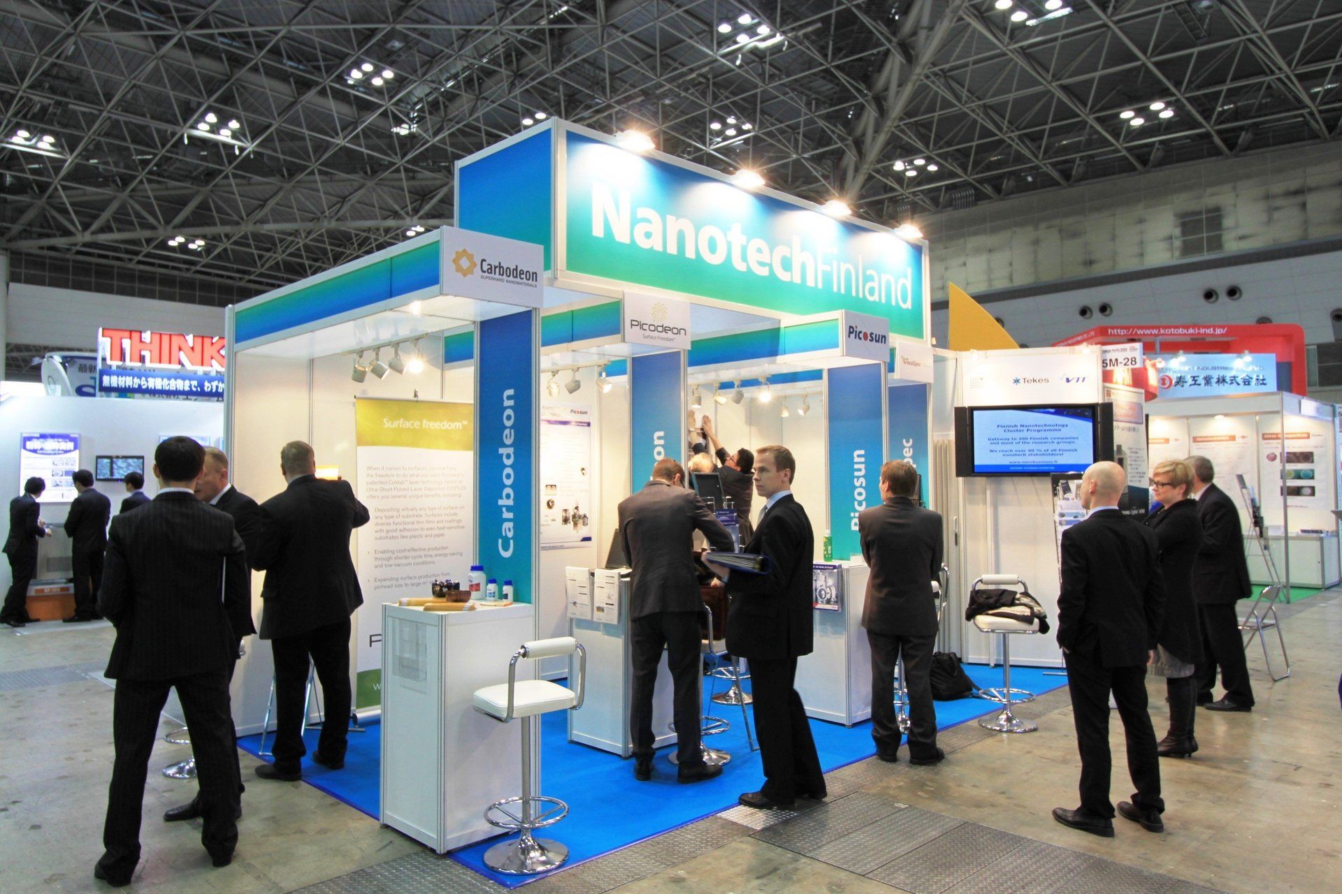 Finland Pavilion @ Nano Tech 2013. Booth designed and built by Essential Global Fairs.