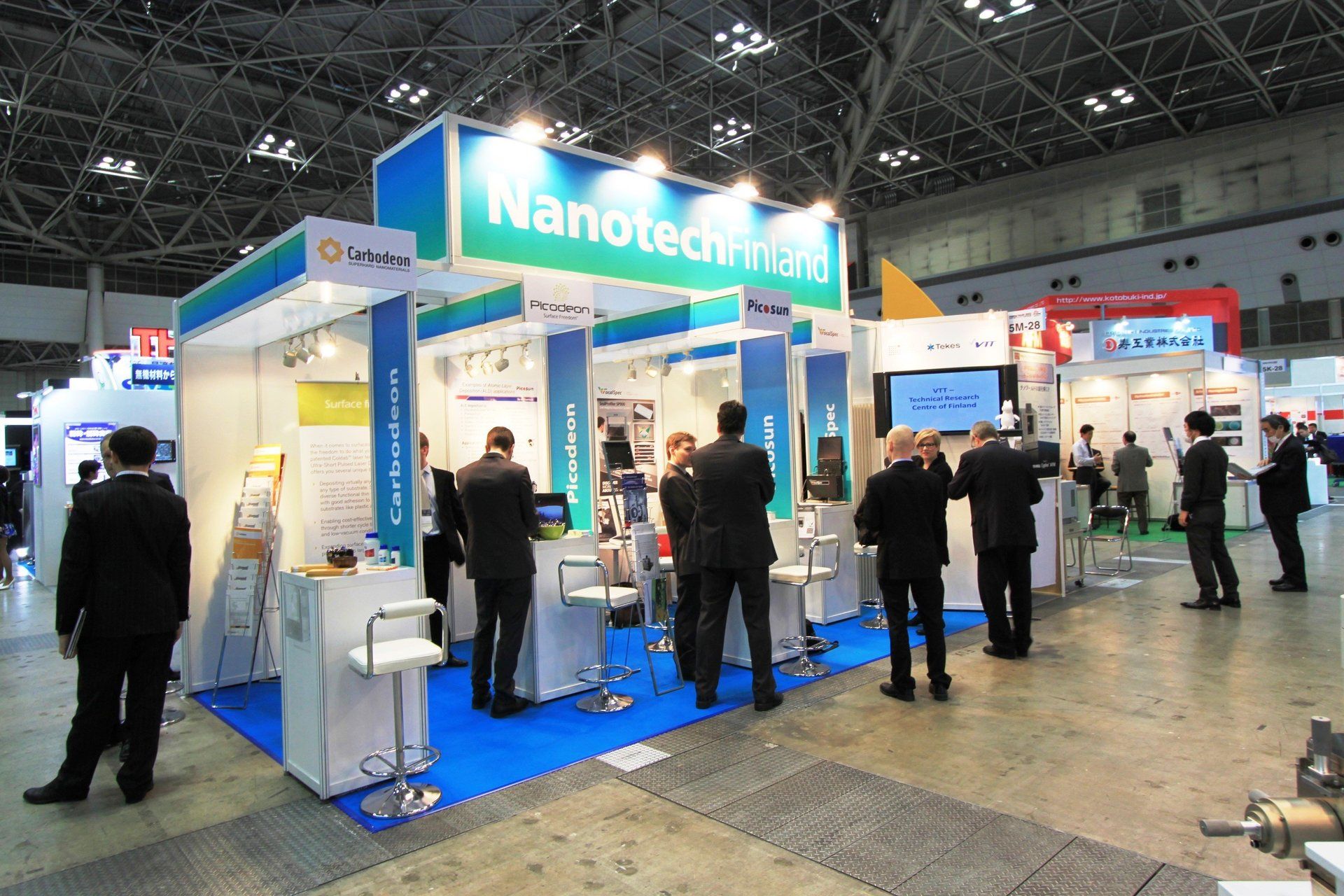 Finland Pavilion @ Nano Tech 2013 . Booth designed and built by Essential Global Fairs.