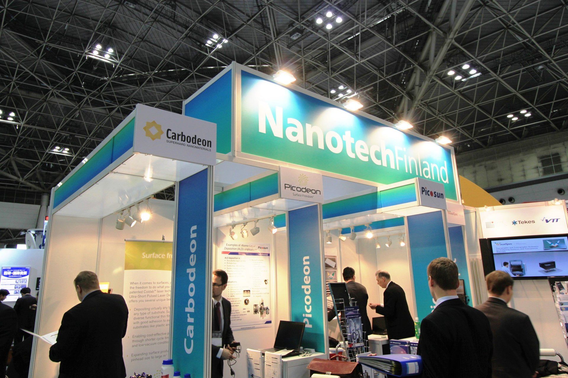 Finland Pavilion @ Nano Tech 2013. Booth designed and built by Essential Global Fairs.