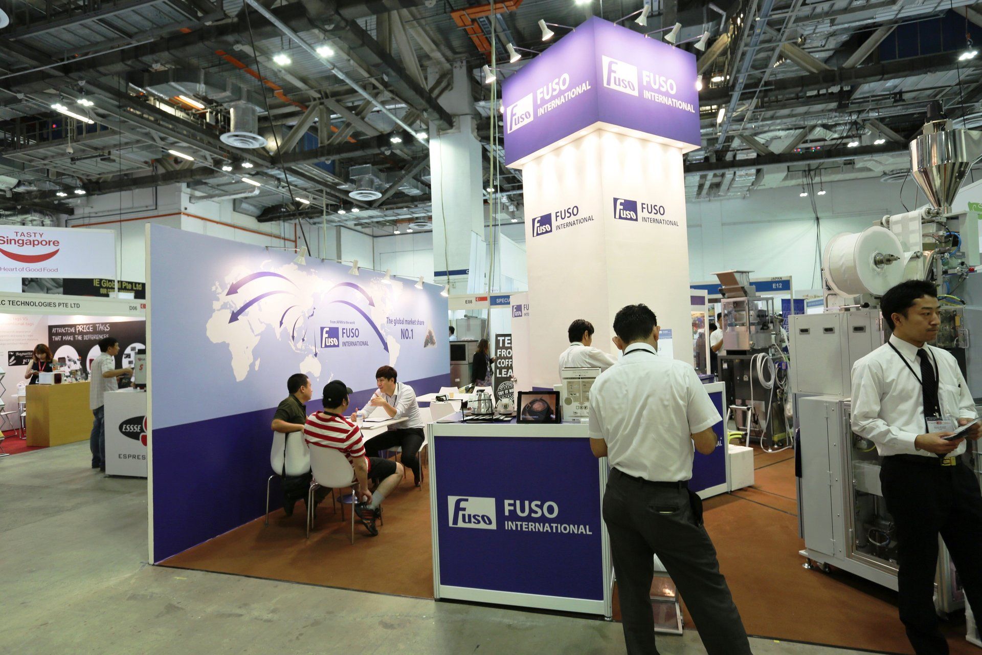 Fuso International @ Cafe Asia 2016. Booth designed and built by Essential Global Fairs.