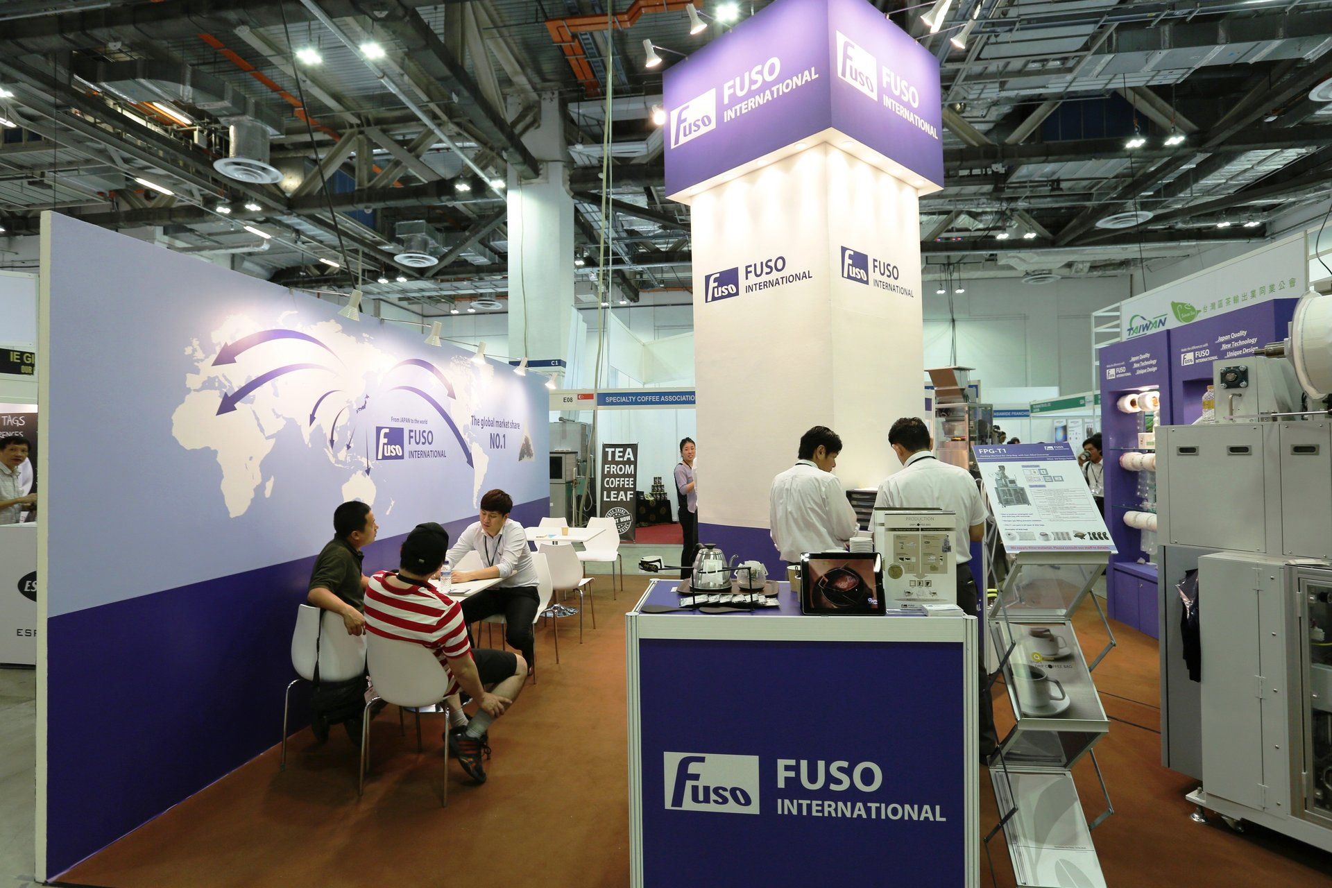 Fuso International @ Cafe Asia 2016. Booth designed and built by Essential Global Fairs.