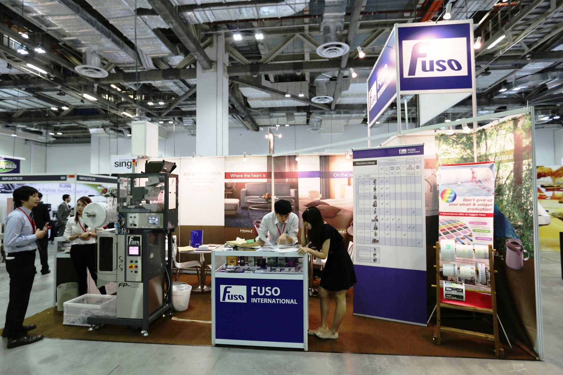 Fuso International @ Cafe Asia 2014. Booth designed and built by Essential Global Fairs.