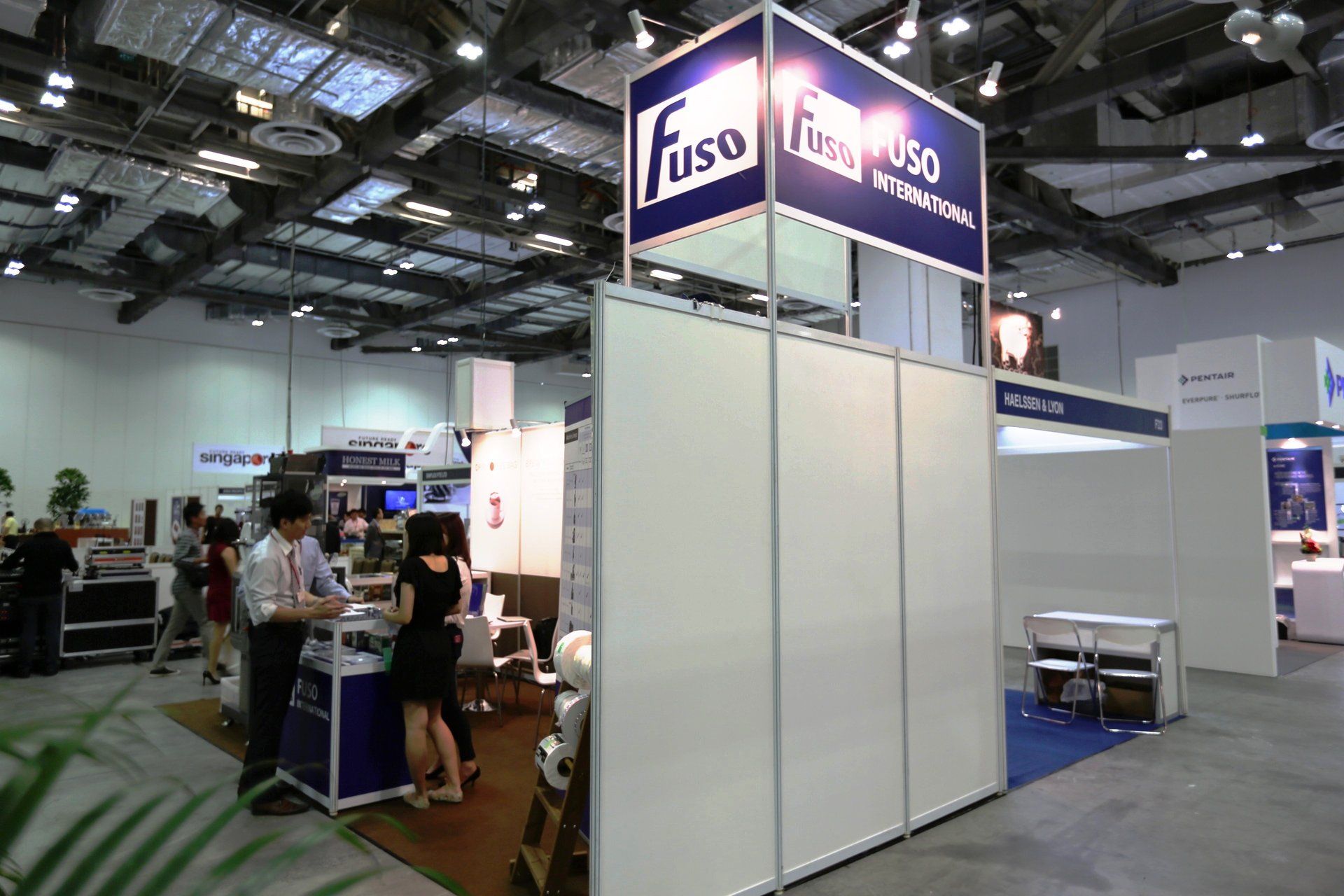 Fuso International @ Cafe Asia 2014. Booth designed and built by Essential Global Fairs.