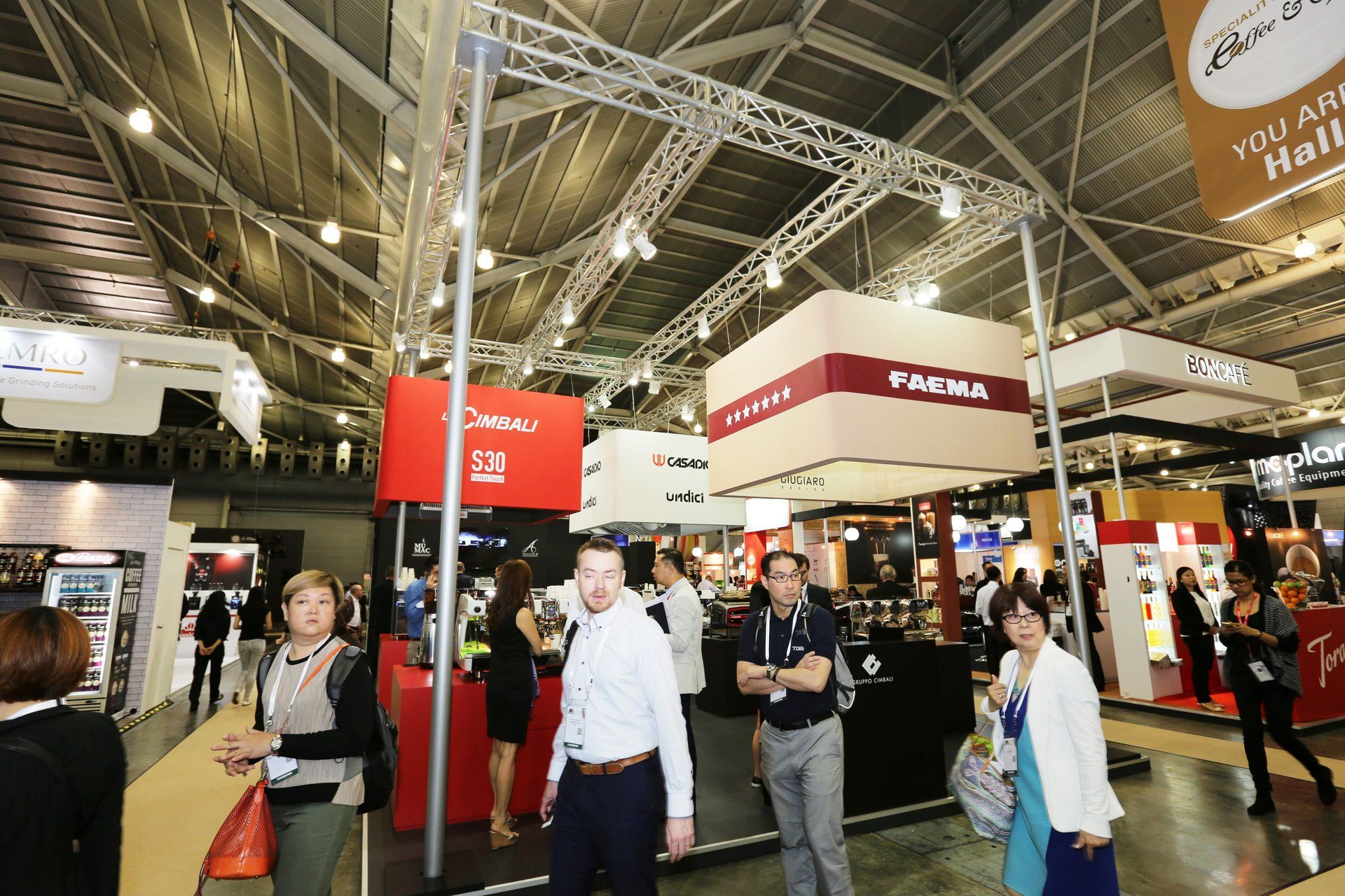 Gruppo Cimbali @ Food & Hotel Asia 2016. Booth designed and built by Essential Global Fairs.