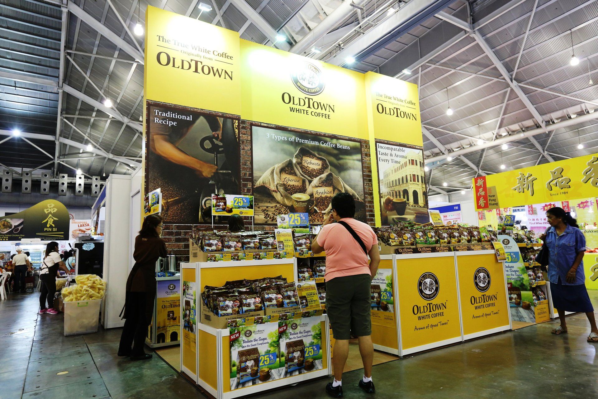 Oldtown Coffee @ Food and Beverage Fair 2014. Booth designed and built by Essential Global Fairs.