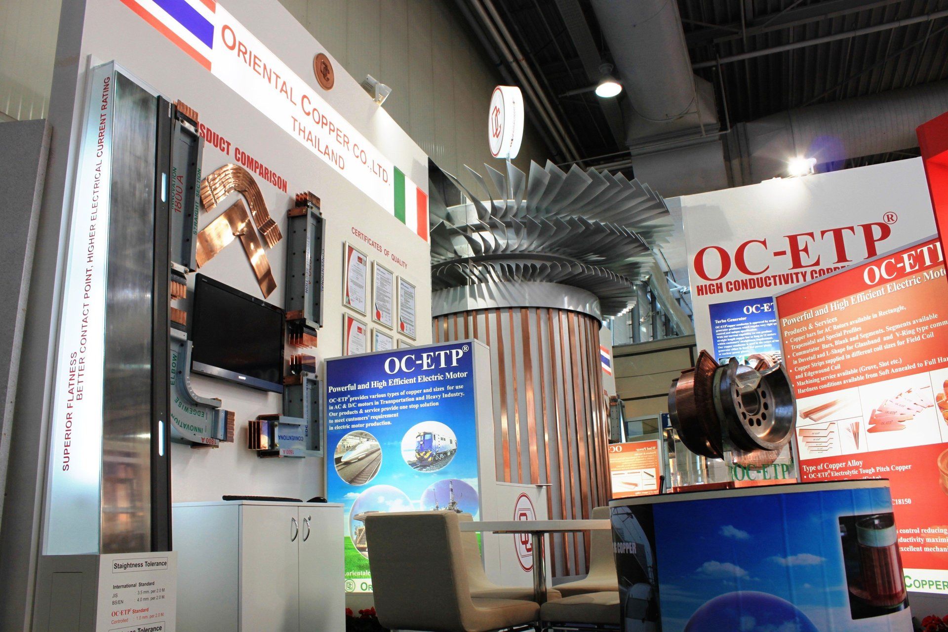Oriental Copper @ Hannover Messe 2011. Booth designed and built by Essential Global Fairs.