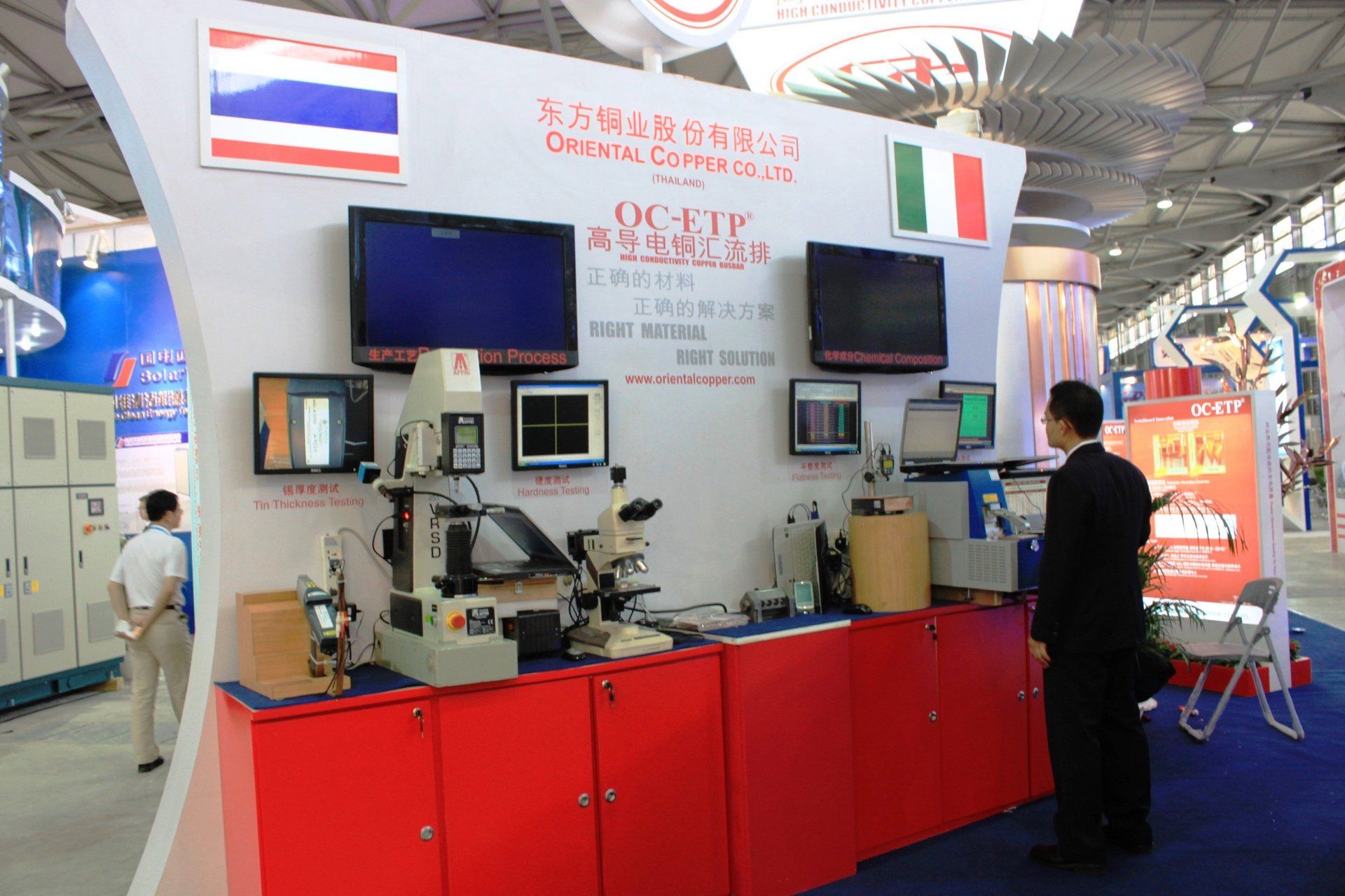 Oriental Copper @ China E-power 2011. Booth designed and built by Essential Global Fairs.