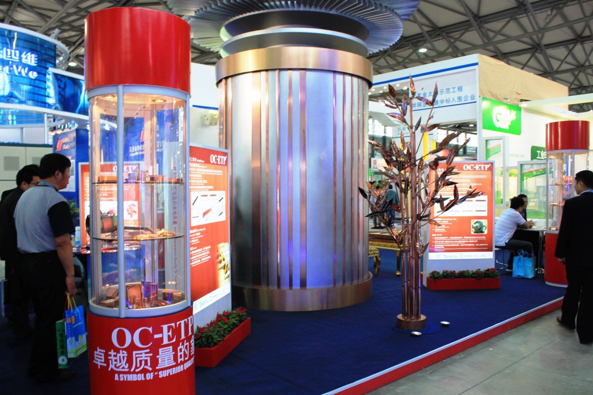 Oriental Copper @ China E-power 2011. Booth designed and built by Essential Global Fairs.