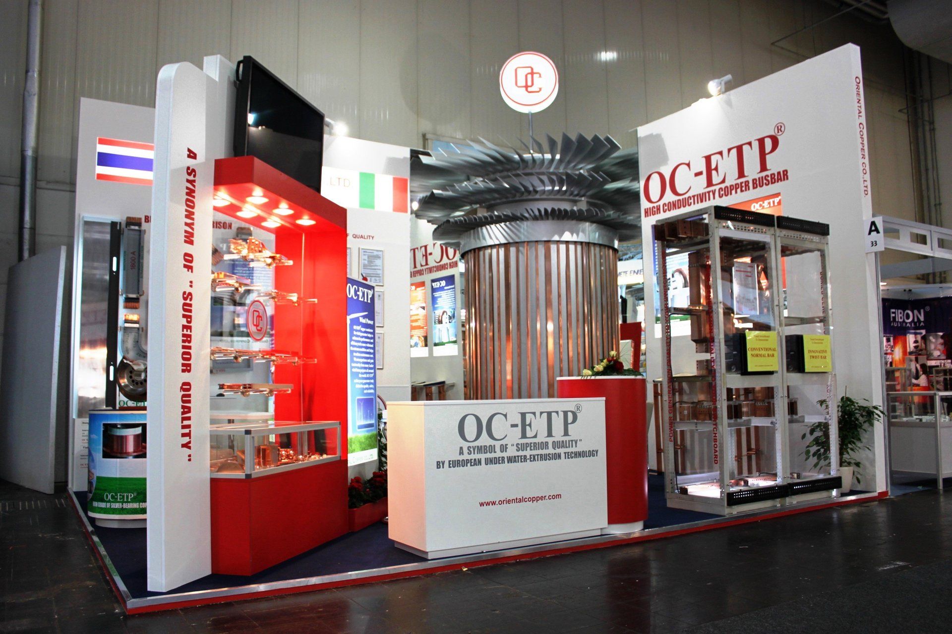Oriental Copper @ Hannover Messe 2011. Booth designed and built by Essential Global Fairs.