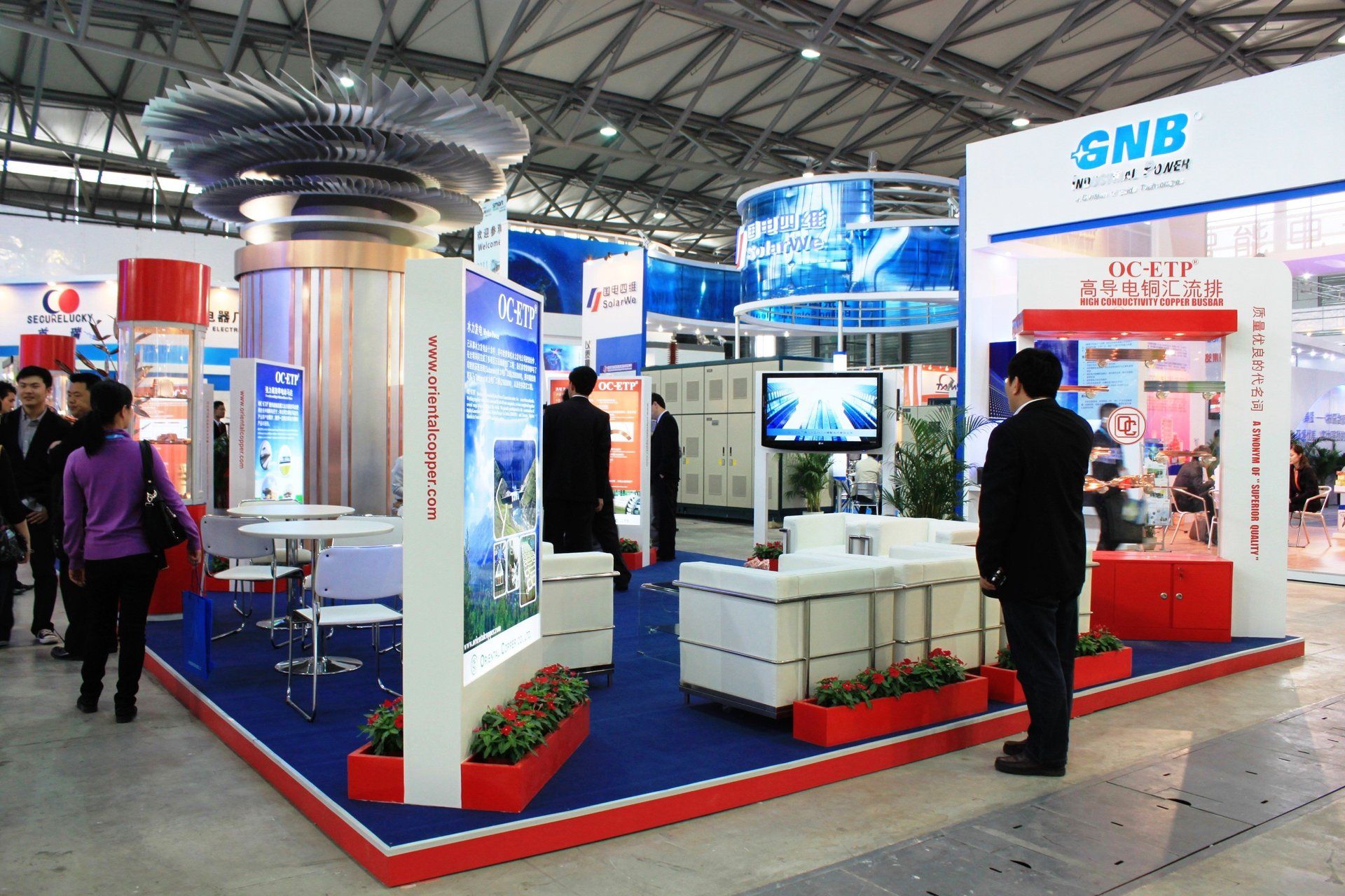 Oriental Copper @ China E-power 2011. Booth designed and built by Essential Global Fairs.