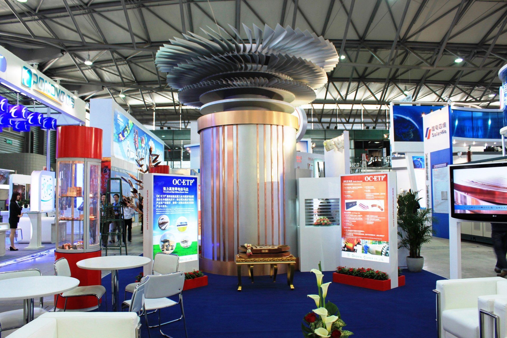 Oriental Copper @ China E-power 2011. Booth designed and built by Essential Global Fairs.