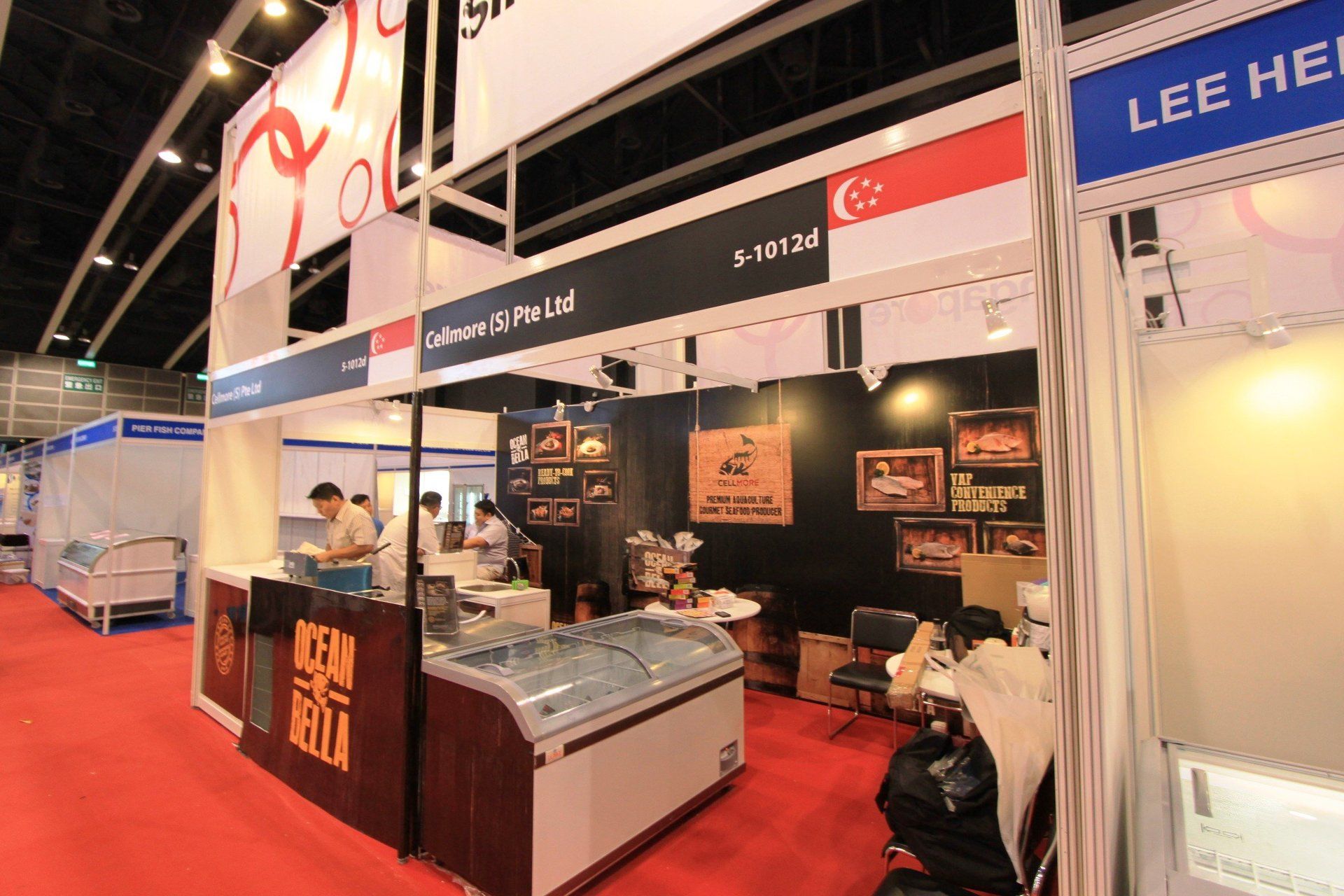 Singapore Pavilion @ Seafood Expo Asia 2013. Booth designed and built by Essential Global Fairs.